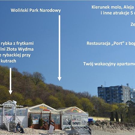Maly Przytulny Apartament Z Widokiem Na Morze - Po Remoncie Leilighet Miedzyzdroje Eksteriør bilde